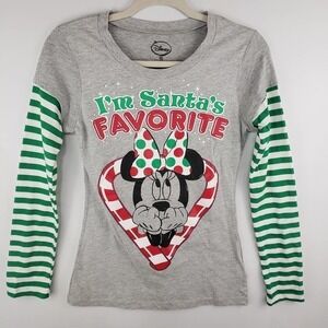 Disney minnie mouse XMAS long sleeve tee size M